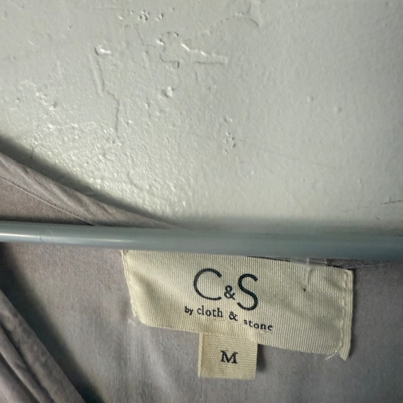 Cloth & Stone Blouse Top Women's Medium Long Sleeve Rayon Button Up Tie Dye - Picture 4 of 8